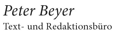 Peter Beyer - Beyertext - Werbetexter und Journalist